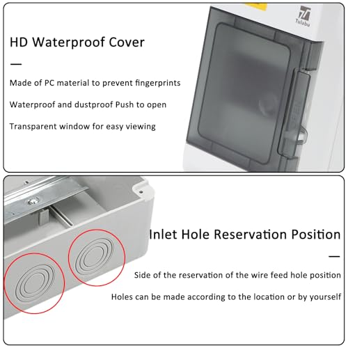 4 Way Waterproof Breaker Box for Indoor/Outdoor Settings - size: 4Way