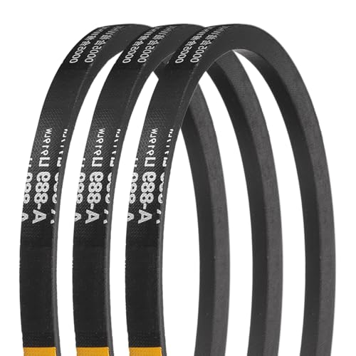 uxcell 3Pcs A889 Rubber V-Belt, 919mm Li x 13mm W x 8mm T, Classic Wrapped - size: A889