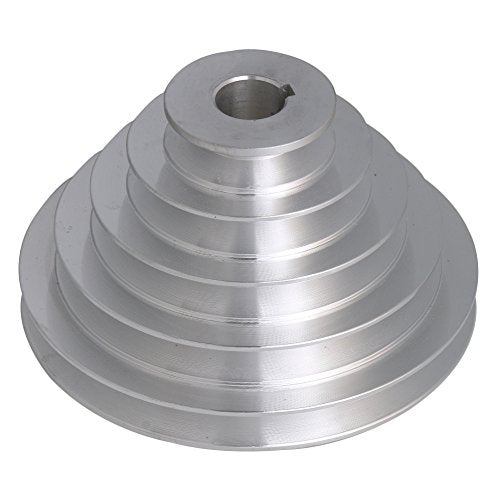 Mxfans Aluminum 22mm Bore Outter Dia 54-150mm 5 Step A Type V-Belt Pagoda Pulley Belt