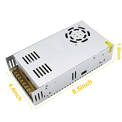 inShareplus 24V 18.75A 450W Universal Regulated Switching Power Supply, 100-240V AC to DC 24 Volt LED Driver, Converter, Transformer, Adapter for LED Strip Light, Computer Project - style: 24V 450W