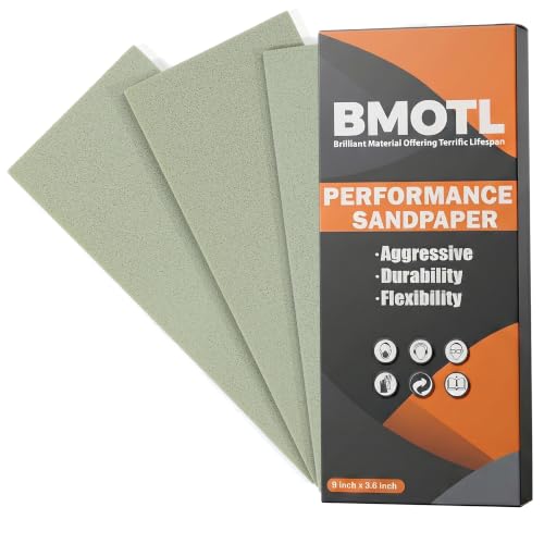 Performance Foam Sandpaper Sheets: 3Pcs, 3000 High Grit