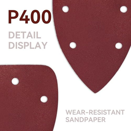 60 Pcs 400 Grit Mouse Sandpaper, Aluminum Oxide Mouse Sanding Pads - size: 400 Grit