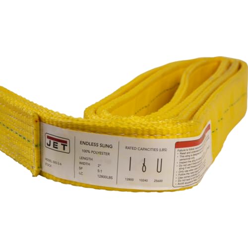 JET Endless 2-Ply Polyester 2" x 8' Web Sling (272208) - size: Endless 2" x 8' Web Sling