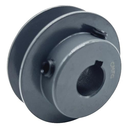 AK22-5/8 v Belt Pulleys, 2.2 inch OD, 5/8 Inch Bore, Cast Iron Material Motor Pulley, AK Single Groove Pulleys for "4L" or "A" or "3L" Belts - size: 2.2 inch OD, 5/8 Inch Bore, style: 1 Groove