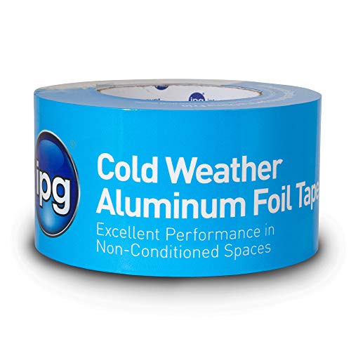 IPG Cold Weather Aluminum Foil Tape, 2" x 50 yd, Silver (Single Roll) - size: 2 "