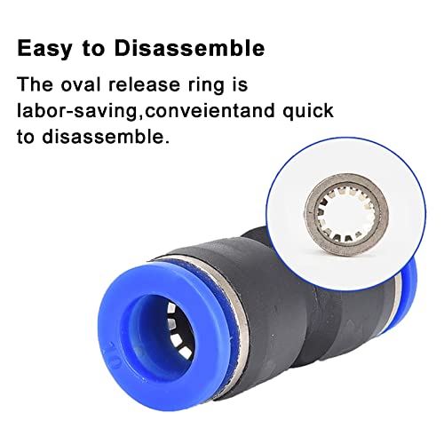 WAFJAMF 50 Pcs Straight Push Connectors 4-12mm Quick Release Hose Fittings - size: 50 Pcs