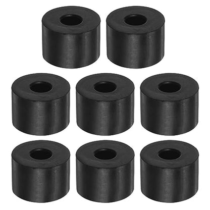 HARFINGTON 8pcs Rubber Spacer 1.2 Inch OD 0.4 Inch ID 0.8 Inch Thick Neoprene Round Anti Vibration Isolation Pads Isolator Rubber Washers Bushings for Home Cars Boat Accessories, Black - size: 10mm x 30mm x 20mm