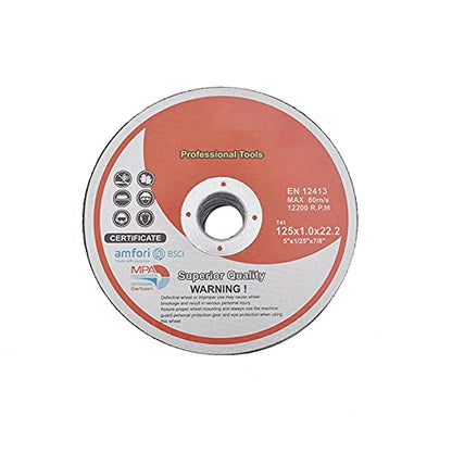ALL-CARB 50 Pack 5 Inch x 0.040 Inch x 7/8 Inch Cutting Wheel Metal and Stainless Steel Cut Off Wheels Thin Metal Cutting Disc Fit for Angle Grinders - size: 5x0.040x7/8