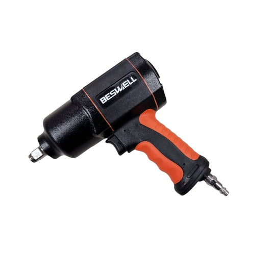BESWELL 8-PCS 1/2” Air Impact Wrench Set,Twin Hammer Pneumatic Wrench Kit