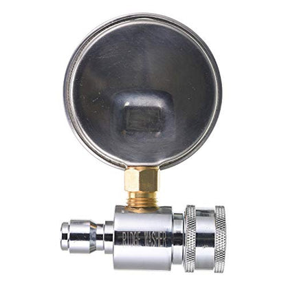 RIDGE WASHER Pressure Washer Gauge with 3/8'' Quick Connect Socket and Plug - size: Pres. Gauge