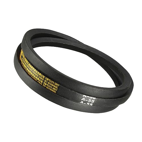 A-55 Drive V-Belt - [55-inch Inside Circumference] A-Section Rubber Drive Belt Wrapped for Transmission Use - size: A-55