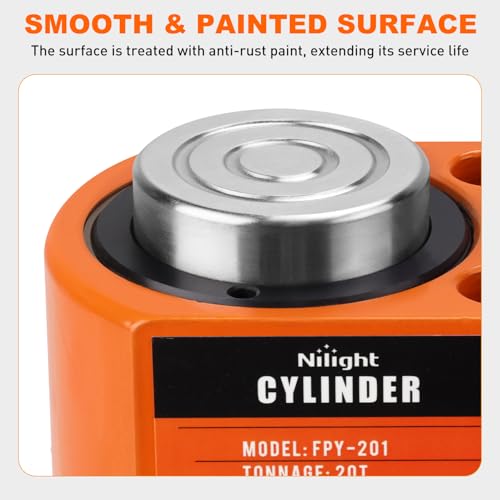 Nilight 20Ton Hydraulic Cylinder Jack Porta Power Ram Single Acting Lifting - size: 20T Jack
