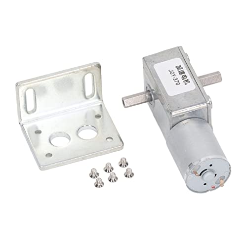 DC 12V Gear Motor, Gear Motor with 12mm Double Shaft Self Locking Reversible High Torsion Speed Reduction, for Remote Controlled Curtains, for BBQ Grills (18RPM) - style: 18RPM