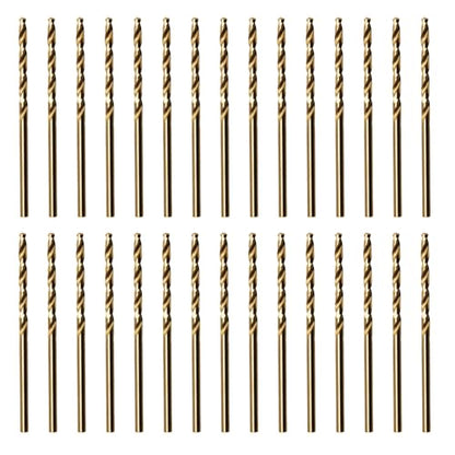 20Pcs 3/32" Cobalt Drill Bit Set, M35 High Speed Steel Jobber Length Drill Bit Kit for Hardened Metal, Stainless Steel, Cast Iron, Wood and Plastic - size: 20Pcs 3/32"