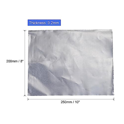 PATIKIL Flexible Graphite Foil Sheet, Pack of 5, 250x200mm, 0.2mm Thick - size: 250x200x0.2mm