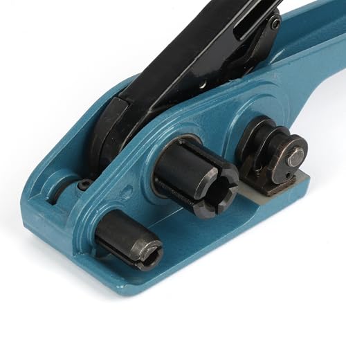 U.S. Solid Heavy Duty Packing Strapping kit, Pallet Packing Strapping Tool, 3/4" x 1640' Polypropylene Composite Banding, 300pcs Metal Buckles, Polypropylene Cord Strapping Tensioner - color: BLUE