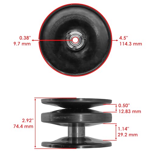 Caltric Variable Speed Pulley Compatible with Troy Bilt LT-1742 LT-1842 LT-2046 13AD604G063 13AG609G063 13AJ609H063 13AP609G063 13AQ609G063