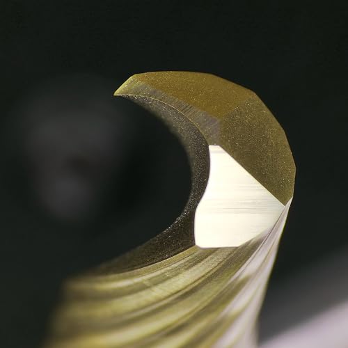 Tools Solid Carbide CNC Spiral Single Flute End Mill -ZrN Coating for Acrylic Plate Aluminum, Wood, Plastic, Brass, Copper Cutting - 1/4 Diameter 1/4" - size: ZrN 1/4-2.0" 1PCS