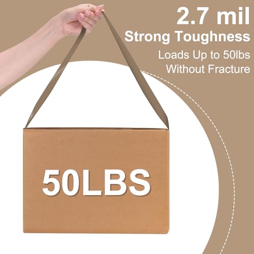 3 Rolls Brown Packing Tape 2" x 60Yd with Dispenser Heavy Duty Tape - size: Brown, 3 Rolls - 2In x 60Yd