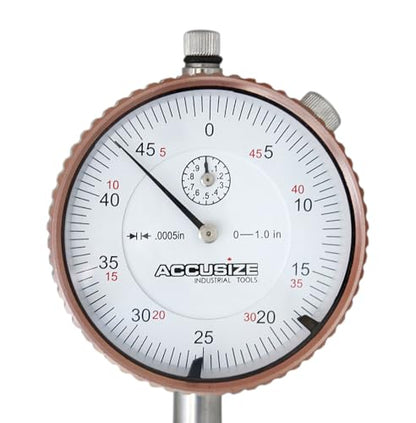 Accusize AGD 2 Dial Indicator, 0-1in x 0.0005in, P900-S099 - size: 0-1" x 0.0005"