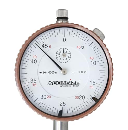 Accusize AGD 2 Dial Indicator, 0-1in x 0.0005in, P900-S099 - size: 0-1" x 0.0005"