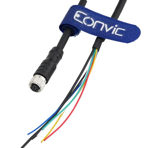 M8 6 Pin A Code Female to Open Aviation Sensor Cable Waterproof Shielded Electrical Cable for Industrial Automation Control Fieldbus Network 3m - color: 6pin Female to Open, size: 3m