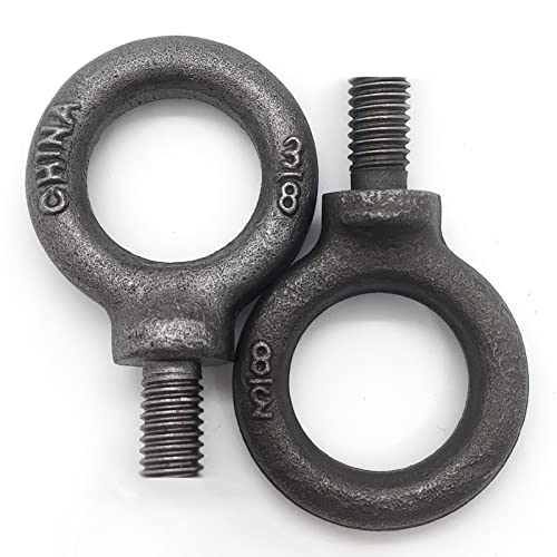 Lifting Shoulder Eye Bolt 3/8"-18 2 Pcs, Industrial Grade Heavy Duty Forged Steel for Truck Tractor Bucket Use As Towing&Pulling Point - size: 3/8“-18