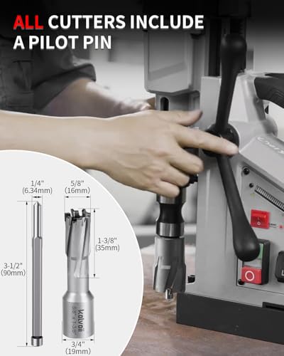 Kolvoii TCT Annular Cutter 5/8" Diameter x 1‑3/8" Depth, Mag Drill Bit