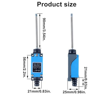 Momentary Limit Switch Travel Switch, omnidirectional Spring Rod, NO and NC self-resetting momentary Switch(4pcs) - style: ME-9101