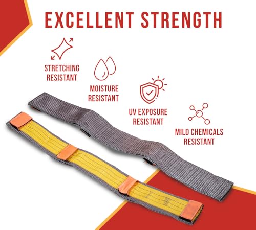 Mytee Products Yellow Polyester Web Sling Wear Pad for Rigging and Lifting Slings Protection - size: 1 - Pack, style: Web Sling Sleeve (3" x 13")