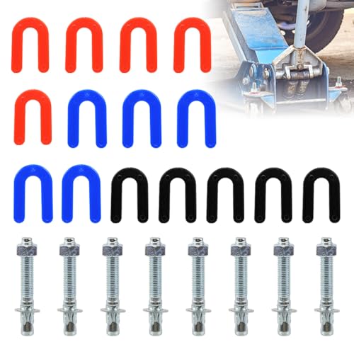 RULLINE 23-Pc Car Lift Installation Kit – Wedge Bolts & Shims - style: 23 PCS
