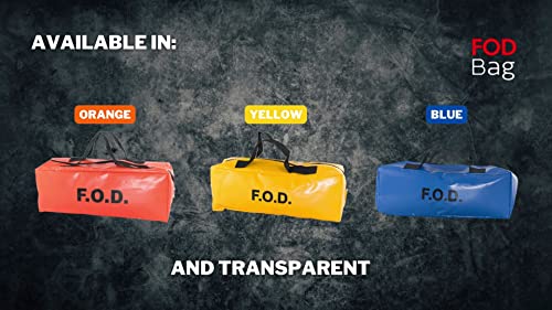FOD Bag Vinyl Aerospace Aircraft FOD Pouches with Zipper, Hook-and-Loop, Pouches, Waist Belts, Stands, Hanging Options - Help Eliminate Foreign Object Debris Or Store Large Hand Tools - color: Blue