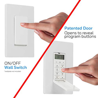 UltraPro in-Wall Digital Timer Switch, Auto Adjust Sunrise/Sunset Times - style: 7 Day Digital Timer