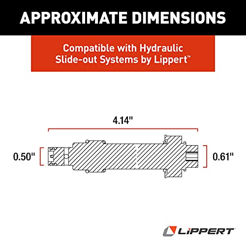 Lippert HYDAC Replacement Cartridge Valve with Turn and Lock Set Screw, Manual Override for Hydraulic Slide-Out Systems - WS08W-01T-C-N-0