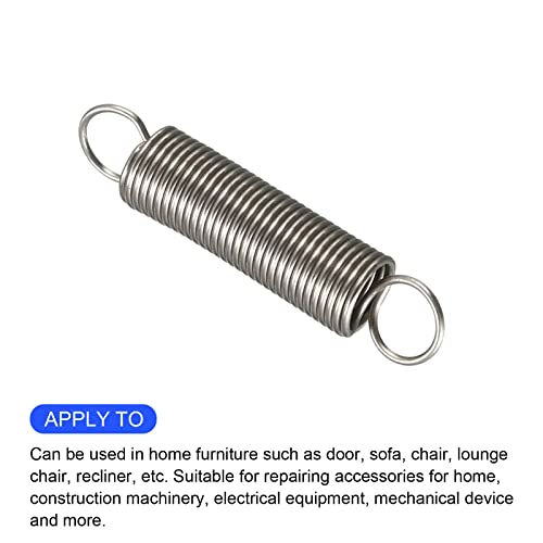 METALLIXITY Extension Spring (0.8x8x60mm/0.031"x0.31"x2.36") 5Pcs, Stainless Steel Tension Spring Wire - for Home Repair Construction Machinery - size: 0.031"x0.31"x2.36"