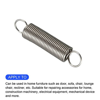 METALLIXITY Extension Spring (0.8x8x60mm/0.031"x0.31"x2.36") 5Pcs, Stainless Steel Tension Spring Wire - for Home Repair Construction Machinery - size: 0.031"x0.31"x2.36"
