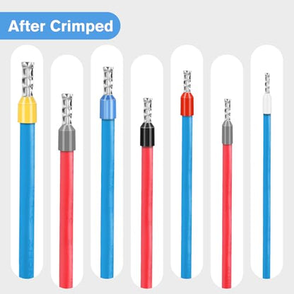 Nilight 1900PCS Wire Ferrule Terminals Kit 22 20 18 16 14 12 10 AWG - color: 1900PCS Wire Ferrules Terminals