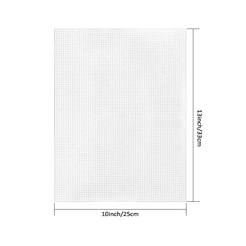 Pllieay 36Pcs Mesh Plastic Canvas Sheets Kit, Embroidery Tools for Craft - size: 36Pcs 6 count