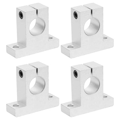 PATIKIL SK20 Aluminum Linear Motion Rod Rail Clamping Guide Support, 4 Pcs for 20mm Dia Shaft - size: SK20
