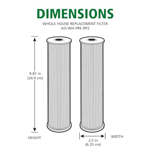 A. O. Smith 2.5"x10" 20-Micron Universal Sediment Filter | AO-WH-PRE-RP2