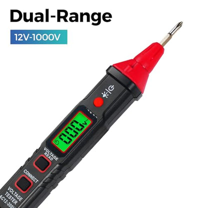 WGGE WG-1005C Digital AC Voltage Tester Screwdriver, 12-1000V, LCD