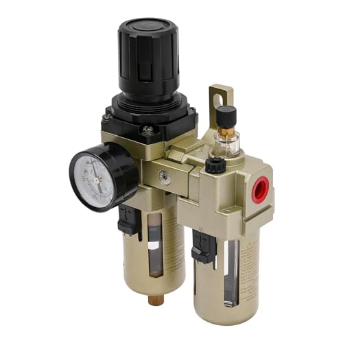 3/8" Air Filter Regulator Lubricator Combo with 0-145PSI Gauge