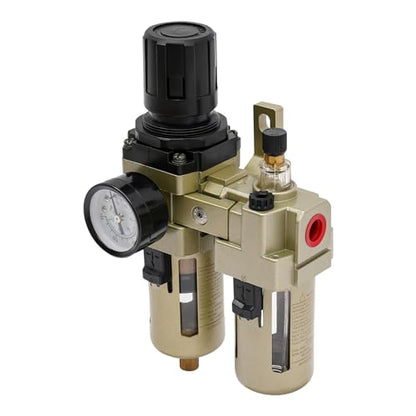 3/8" Air Filter Regulator Lubricator Combo with 0-145PSI Gauge