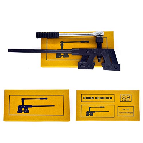 Zooma Roller Chain Breaker Tool, Fit for ANSI 100-180 & Metric 20B-36B Roller Chains