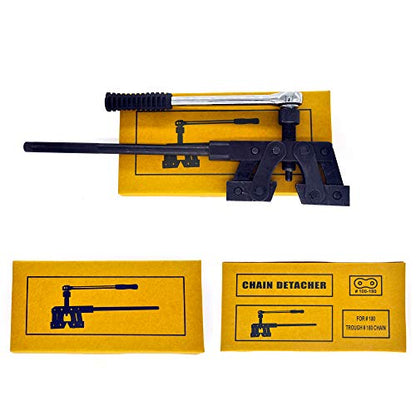 Zooma Roller Chain Breaker Tool, Fit for ANSI 100-180 & Metric 20B-36B Roller Chains