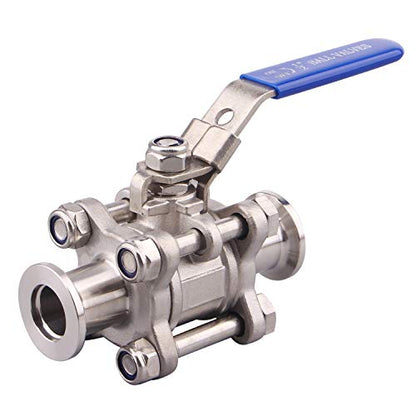 DERNORD Vacuum Ball Valve 304 Stainless Steel Clamp Valve with Locking Device (KF-16) - size: KF-16