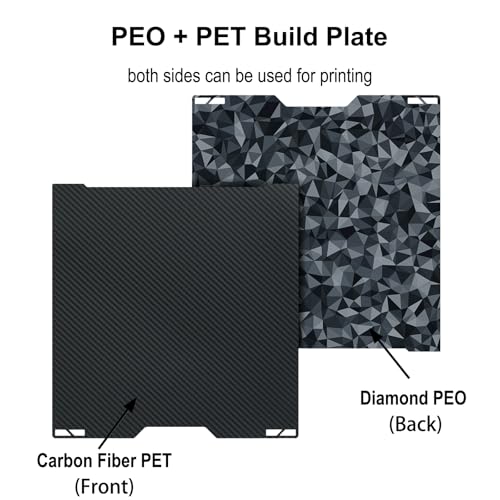 335x325mm PEO + PET Build Plate for Bambu Lab H2C/A2L - size: 335x325mm