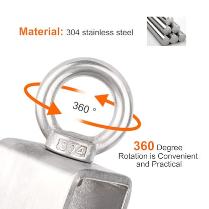Swivel Single Pulley Block with Bearing Inside 304 Stainless Steel Heavy Duty Good for Pulley System Gym Equipment, Loading 1700 lbs (68mm-2PCS) - size: 68mm-2PCS