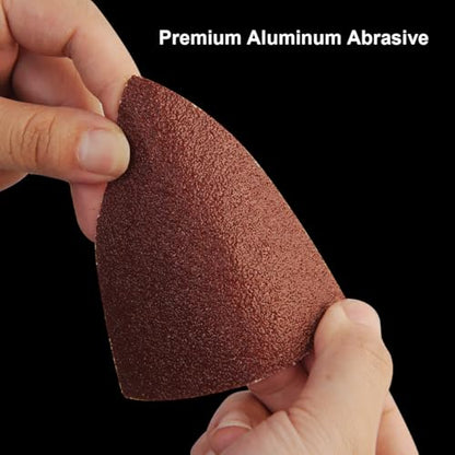 120 PCS Skil Sander Sandpaper 60/120/180/240 Grit with Holes Hook and Loop - style: 120PCS-60/120/180/240