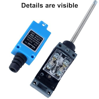 Momentary Limit Switch Travel Switch, omnidirectional Spring Rod, NO and NC self-resetting momentary Switch(4pcs) - style: ME-9101